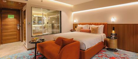 Habitación Premium, 1 cama King size | Ropa de cama de alta calidad, camas con efecto memoria y minibar