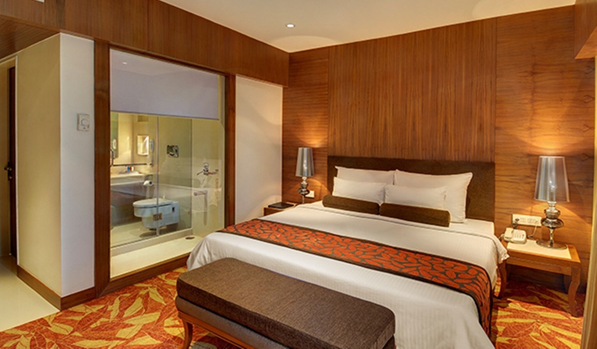 Premium bedding, memory foam beds, minibar, in-room safe