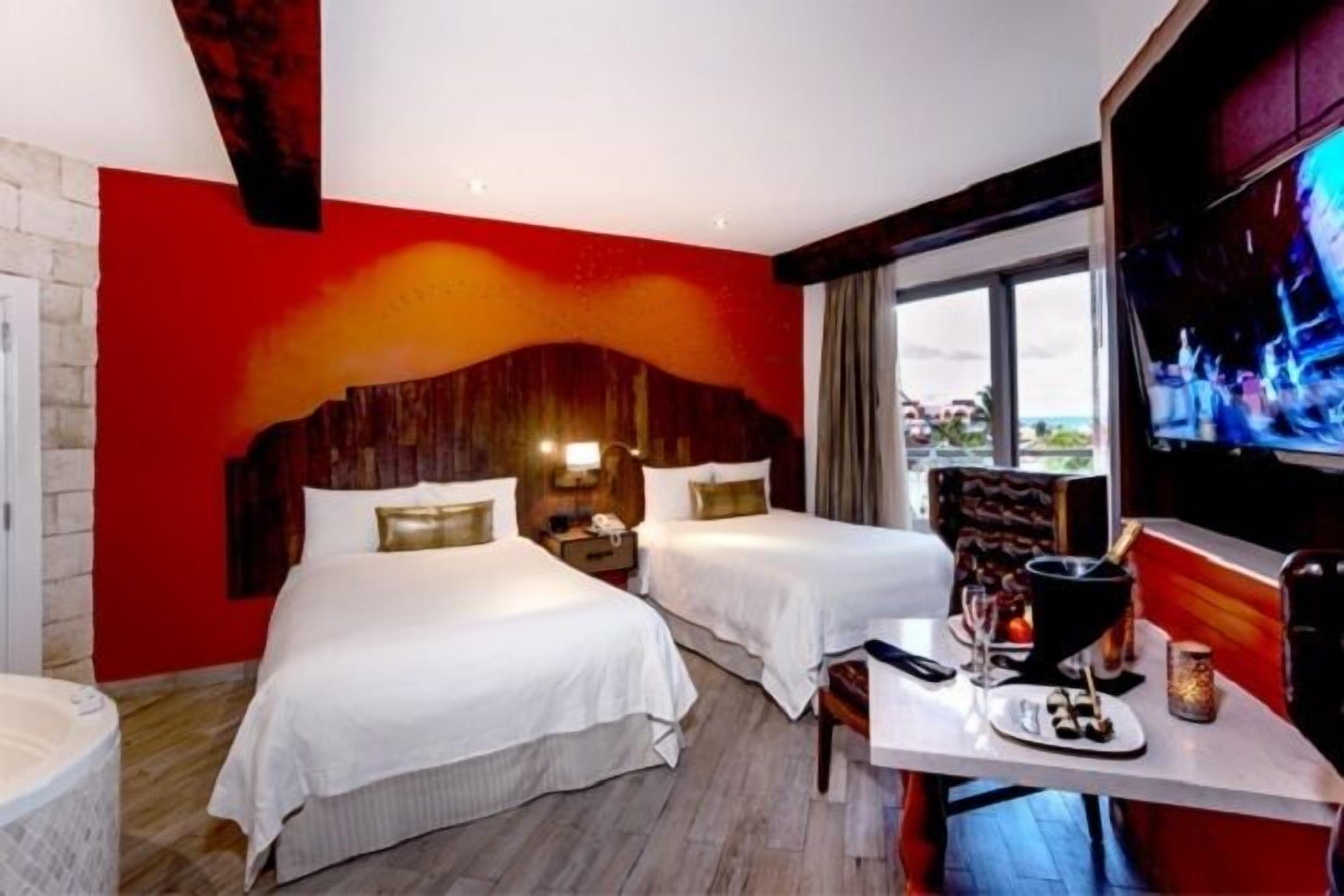 Premium bedding, in-room safe, blackout curtains, iron/ironing board