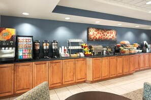 Free daily buffet breakfast