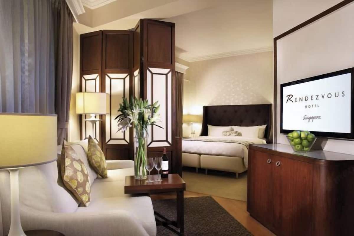 In-room safe, desk, laptop workspace, iron/ironing board