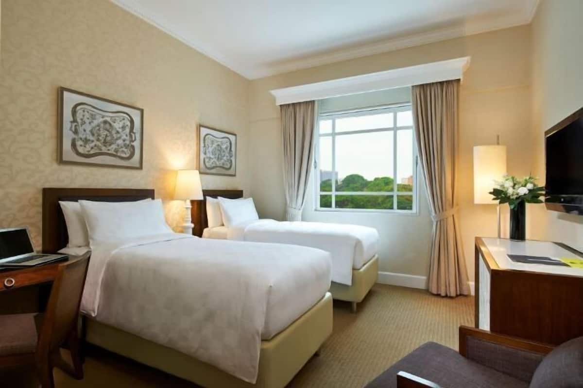 In-room safe, desk, laptop workspace, iron/ironing board