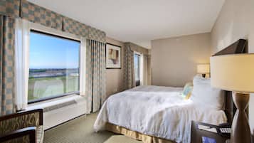 King Evolution Suite | Premium bedding, Select Comfort beds, desk, blackout curtains