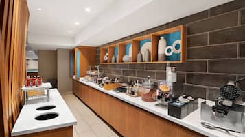 Free daily buffet breakfast