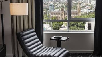 Premium bedding, minibar, in-room safe, desk