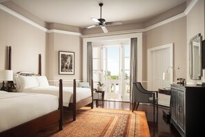 Egyptian cotton sheets, premium bedding, pillow-top beds, minibar - Raffles Grand Hotel d'Angkor (Siem Reap)