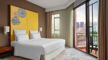 Minibar, in-room safe, desk, blackout curtains