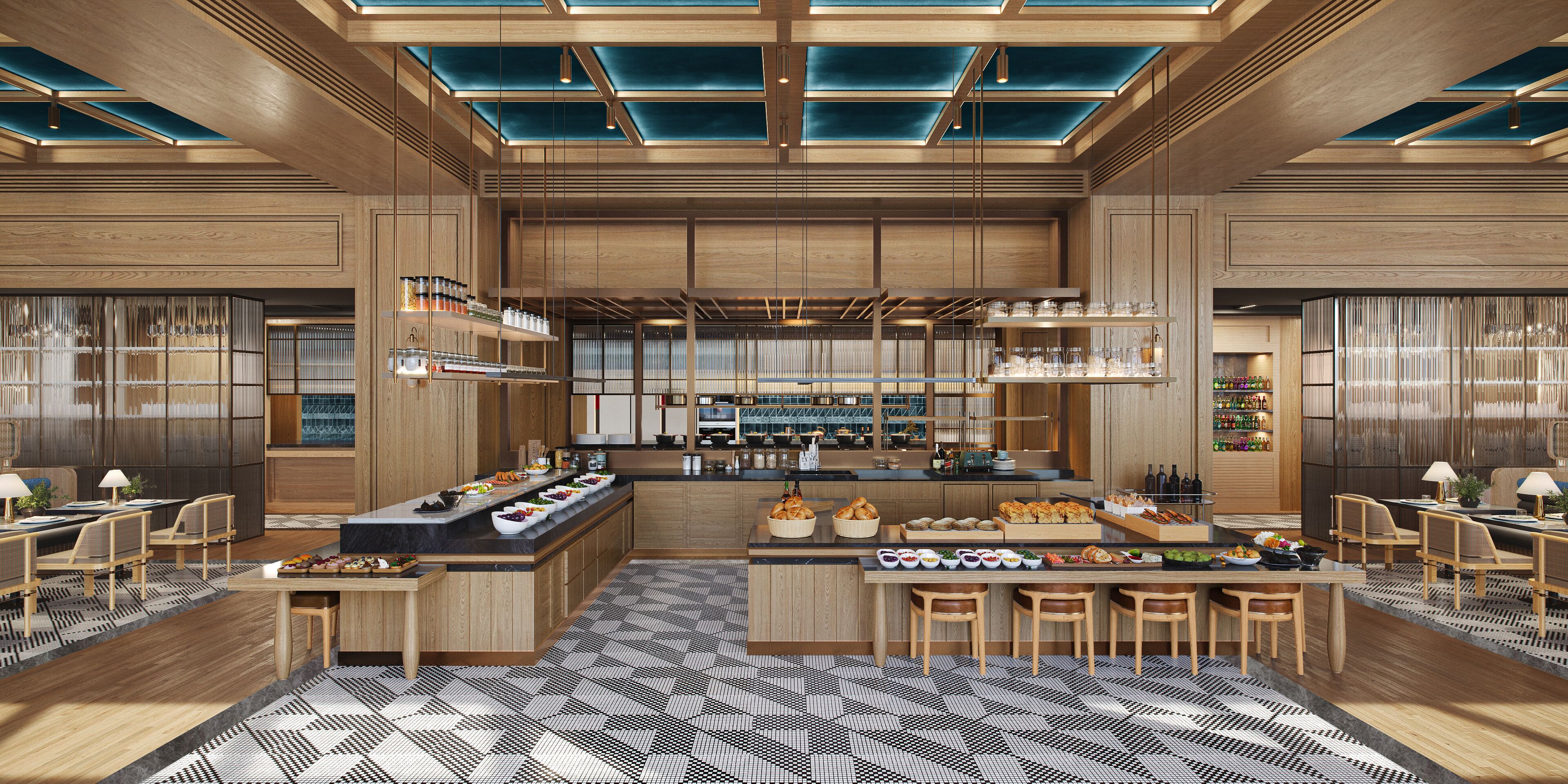 breakfast, lunch and dinner served