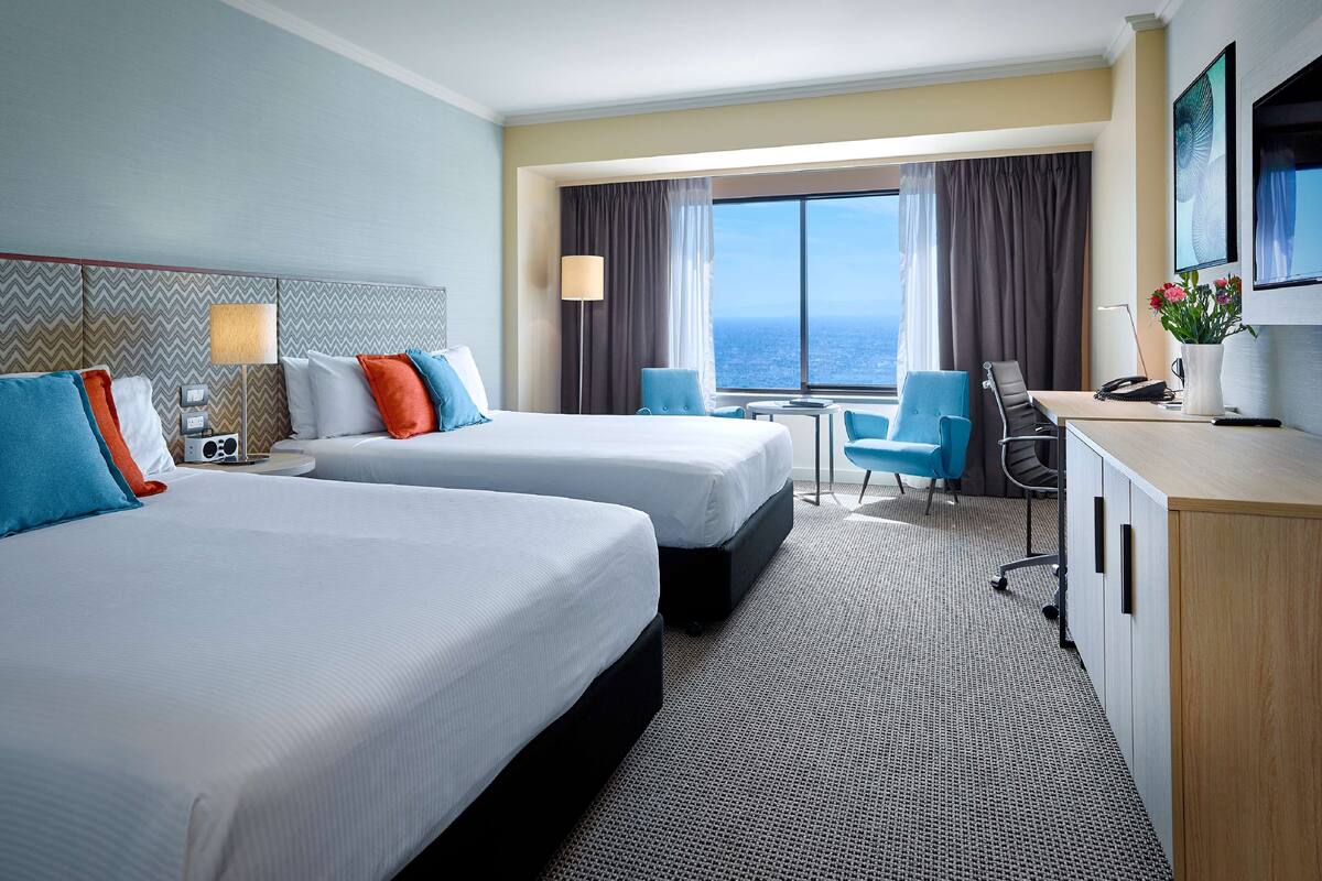 Phòng 2 giường đơn Grand, quang cảnh biển | Bộ đồ giường cao cấp, minibar, két bảo mật tại phòng, bàn 