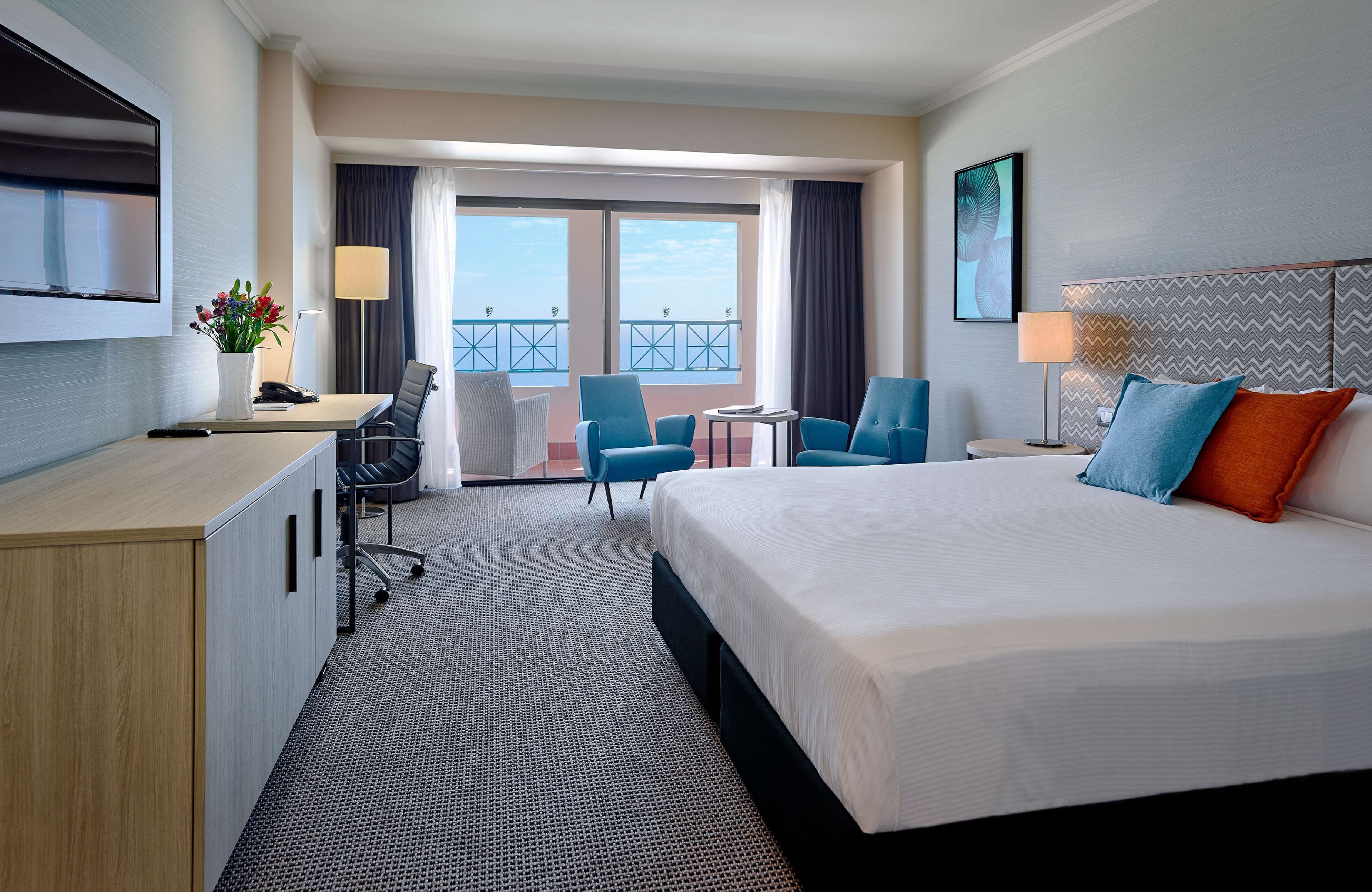 Grand Room, Balcony, Ocean View | Premium bedding, minibar, in-room safe, desk