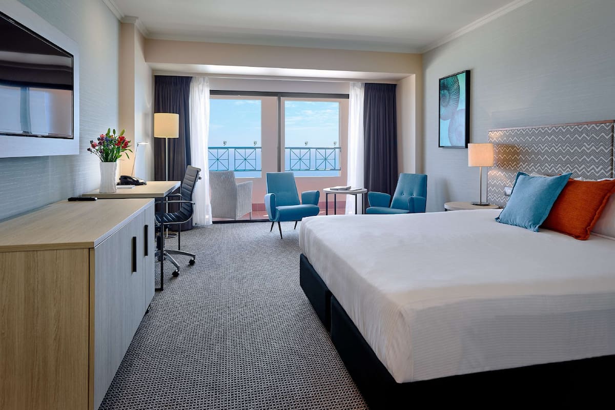Grand Room, Balcony, Ocean View | Premium bedding, minibar, in-room safe, desk