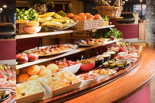 Daily buffet breakfast for a fee