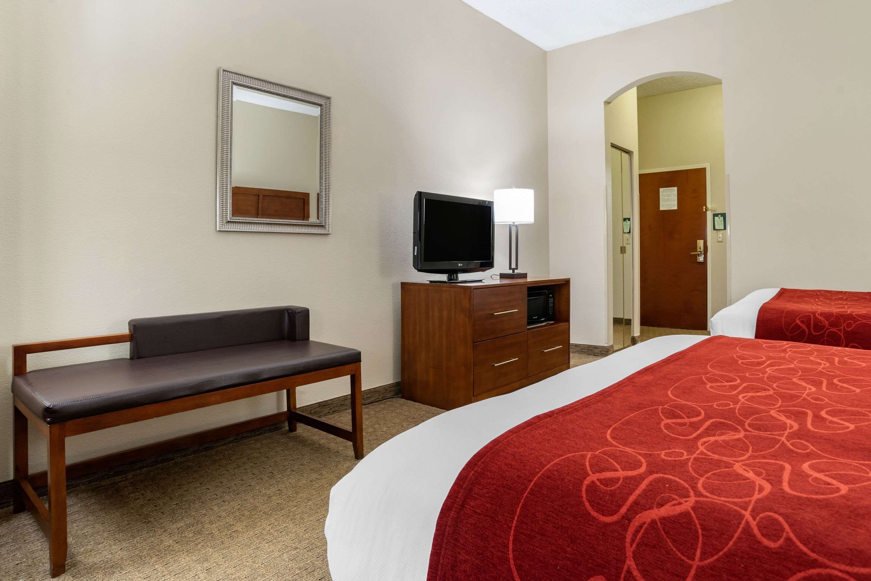 suite, 2 queen beds, non smoking | desk, laptop workspace, blackout curtains, soundproofing
