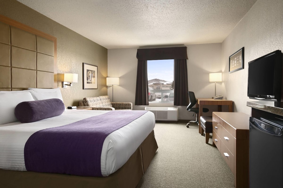 Suite, 1 King Bed, Non Smoking (Green and White Football Theme) | Desk, laptop workspace, blackout drapes, iron/ironing board