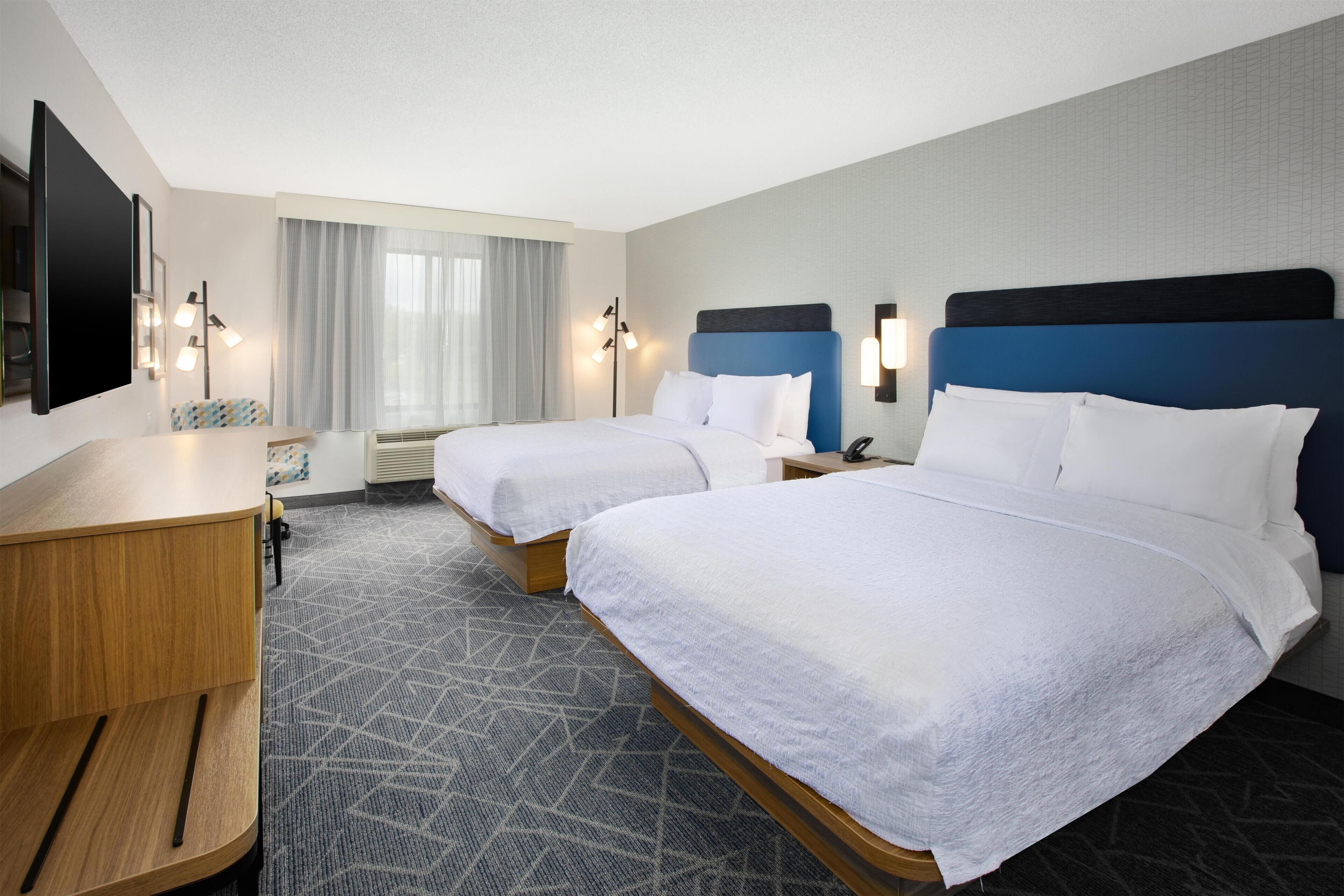 Room, 2 Queen Beds | 1 bedroom, premium bedding, pillowtop beds, desk