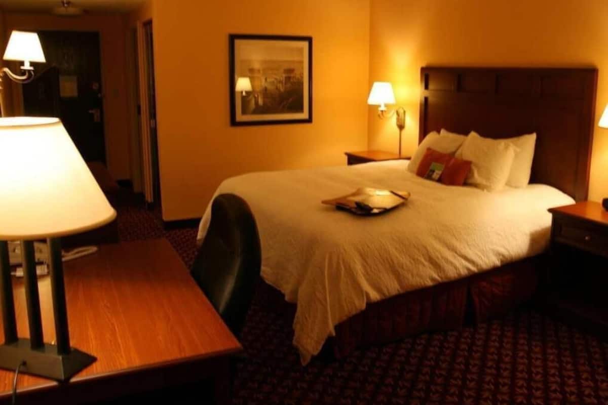 In-room safe, laptop workspace, blackout curtains, iron/ironing board