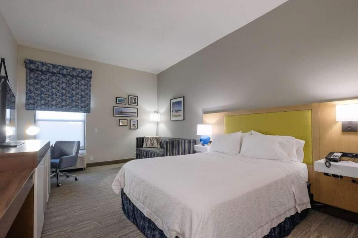 In-room safe, laptop workspace, blackout curtains, iron/ironing board