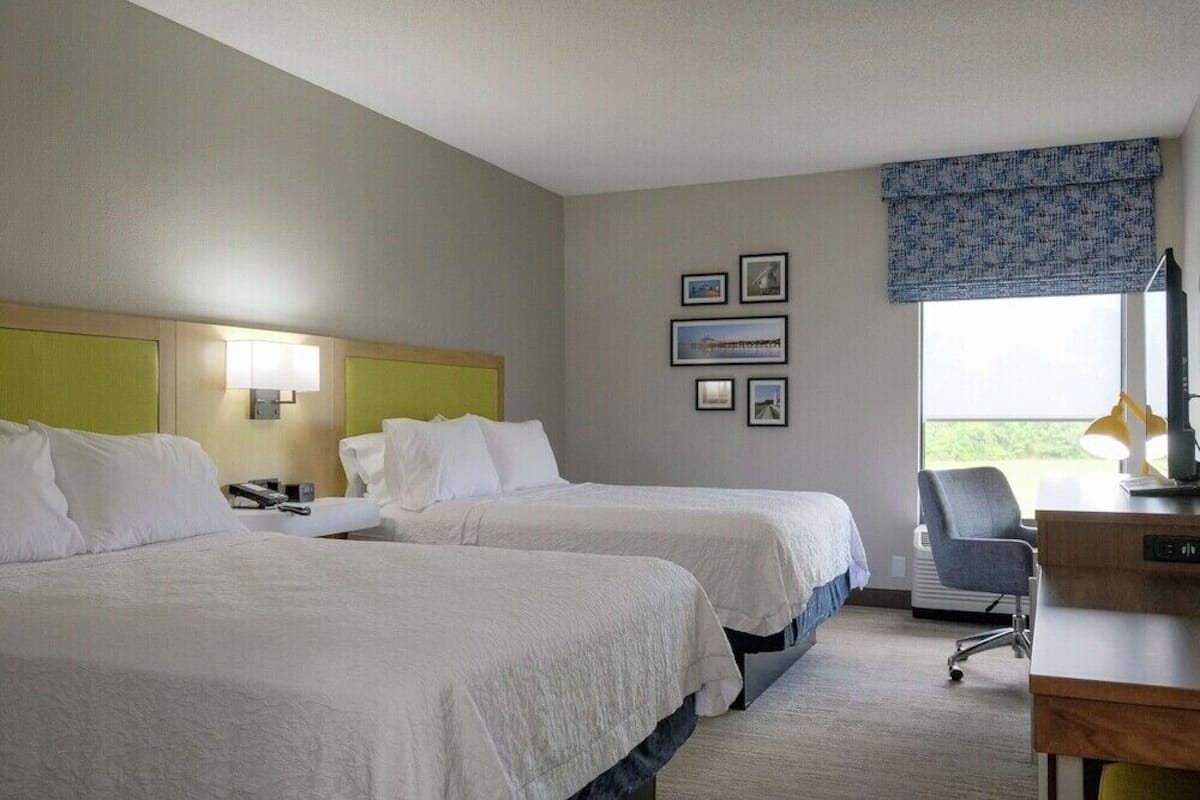 In-room safe, laptop workspace, blackout curtains, iron/ironing board