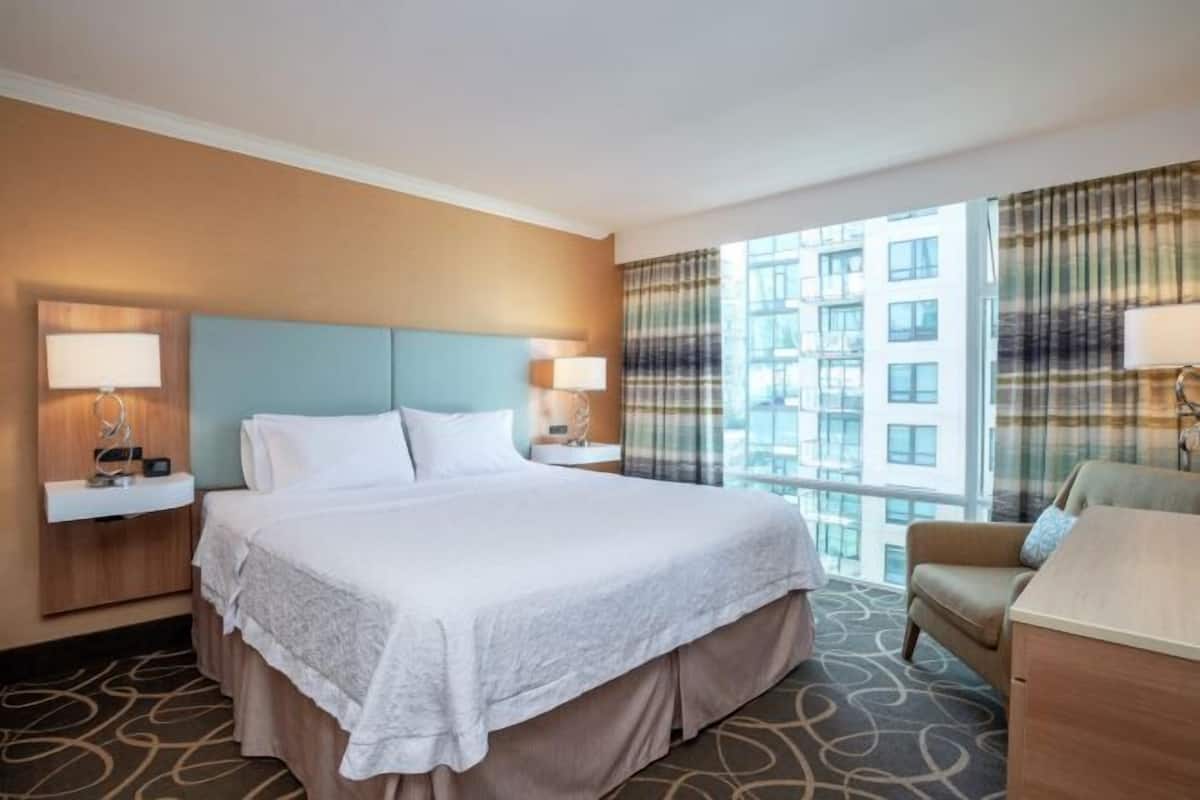 In-room safe, desk, blackout curtains, soundproofing