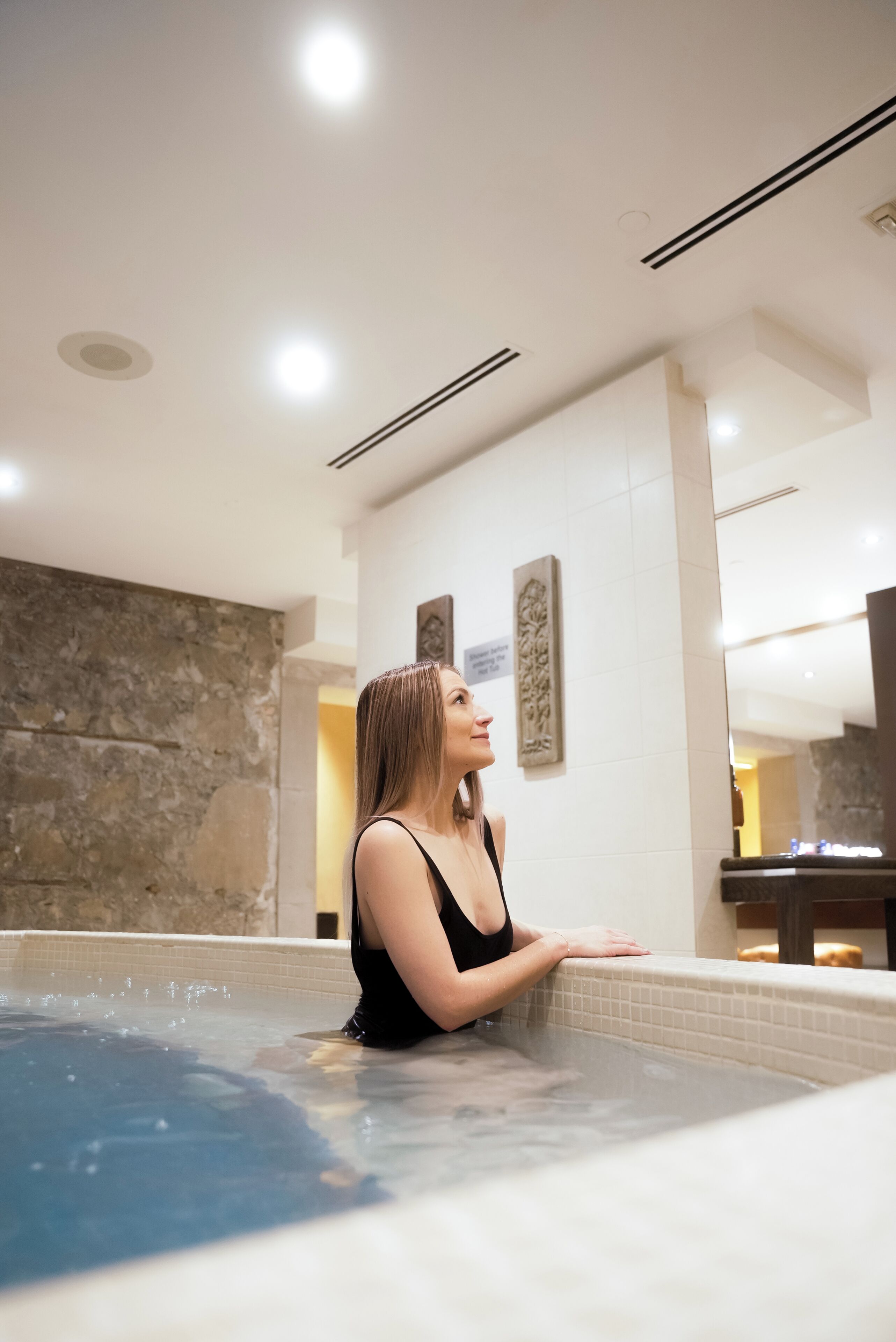 Baignoire à remous intérieure