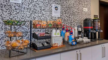 Petit déjeuner à emporter compris tous les jours