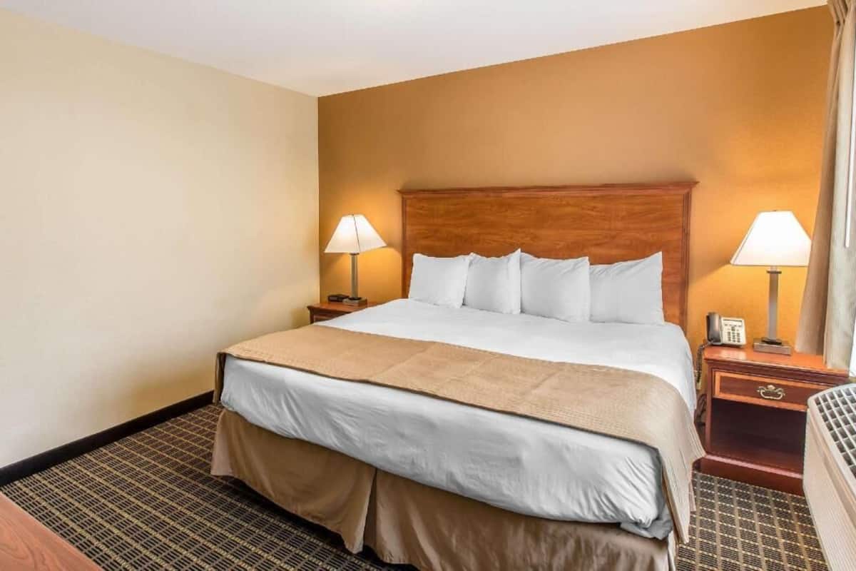 In-room safe, laptop workspace, blackout curtains, iron/ironing board