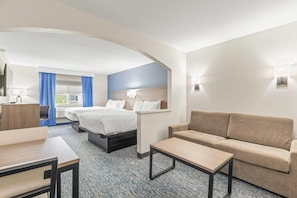 Standard Room, 2 Queen Beds, Non Smoking | In-room safe, laptop workspace, blackout drapes, iron/ironing board