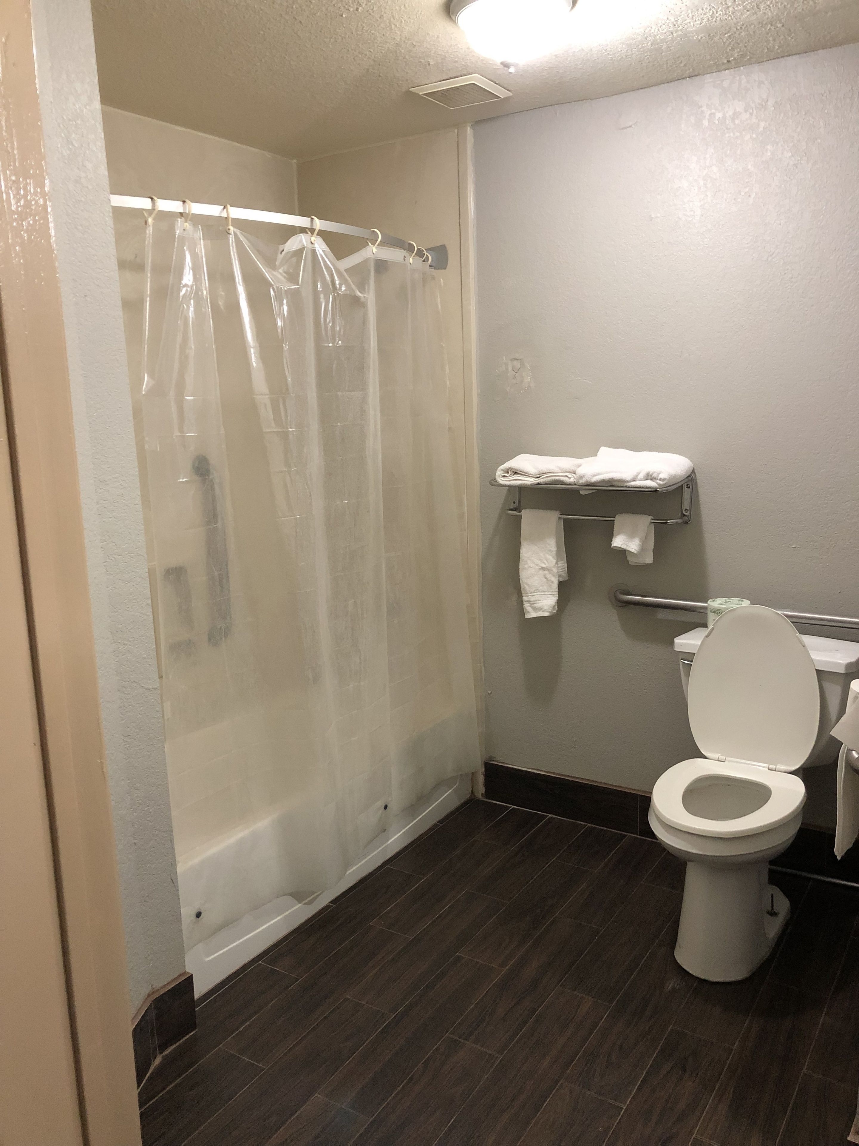 Free toiletries, hair dryer, towels
