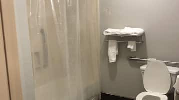 Free toiletries, hair dryer, towels