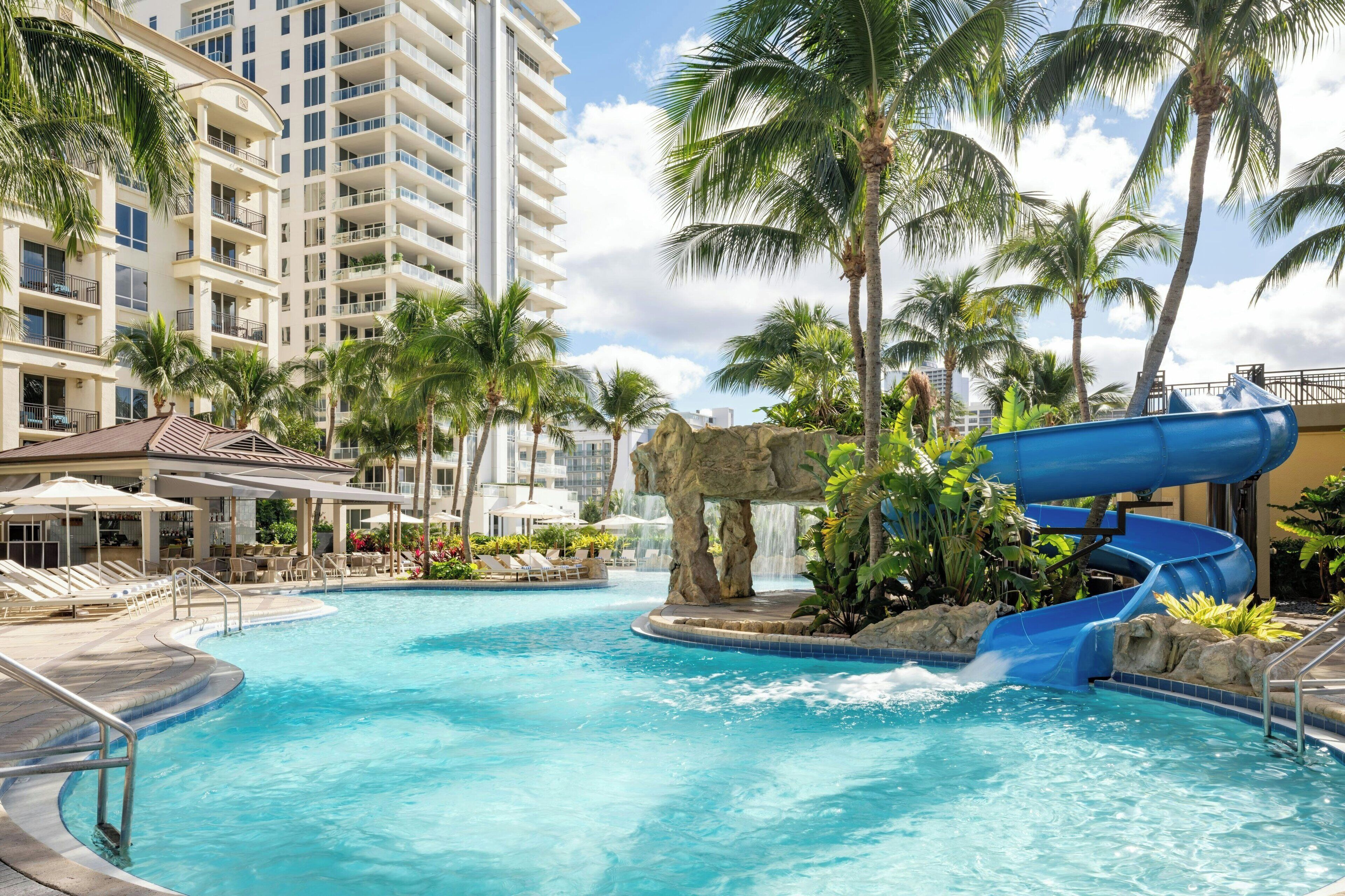 2 outdoor pools, open 8:00 AM to 7:00 PM, cabanas (surcharge)