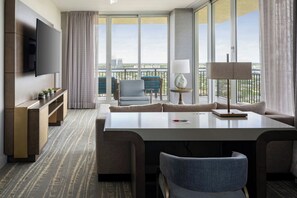 Condo, 2 Bedrooms, Corner (View) | Living room - Palm Beach Marriott Singer Island Beach Resort & Spa (Singer Island)