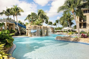 2 outdoor pools, open 8:00 AM to 7:00 PM, cabanas (surcharge) at Palm Beach Marriott Singer Island Beach Resort & Spa