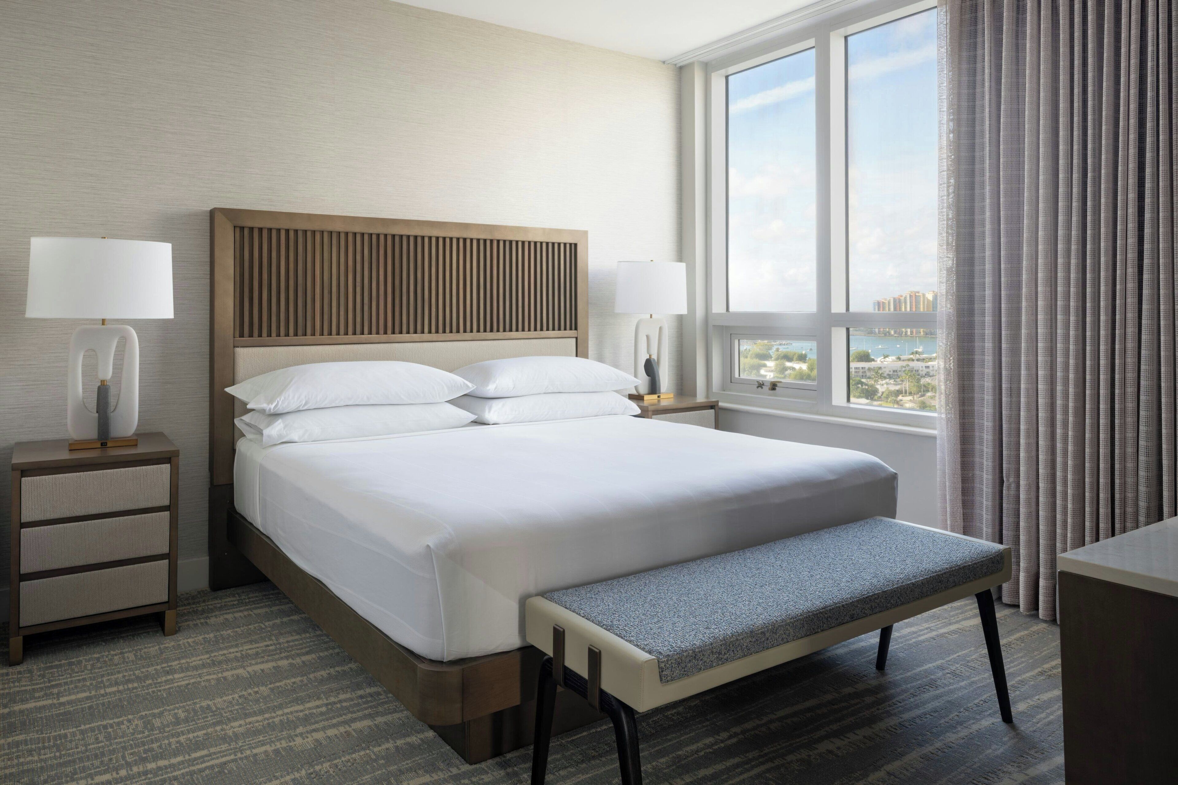 Leilighet, 2 soverom, hjørnerom (View) | Allergitestet sengetøy, minibar, safe på rommet og skrivebord