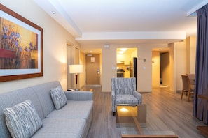 Premium Suite, 2 Bedrooms, Kitchen | Living room | 37-inch LCD TV with digital channels, TV