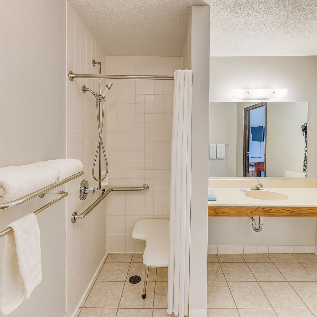 Room, 1 Queen Bed, Accessible, Non Smoking | Bathroom