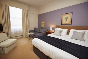 Premium bedding, in-room safe, individually decorated