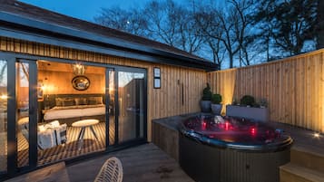 Luxe boomhut | Terras