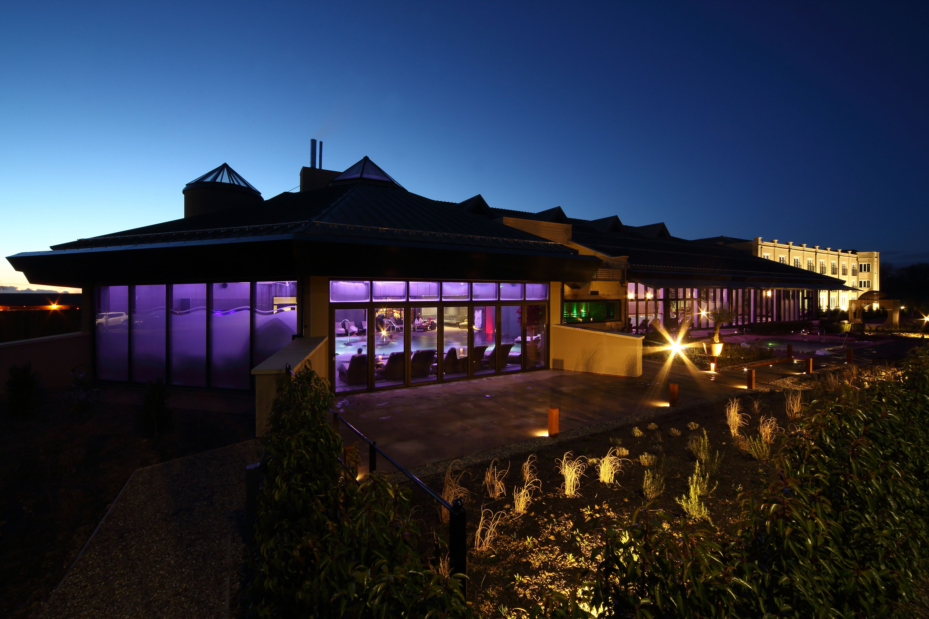 Front of property – evening/night