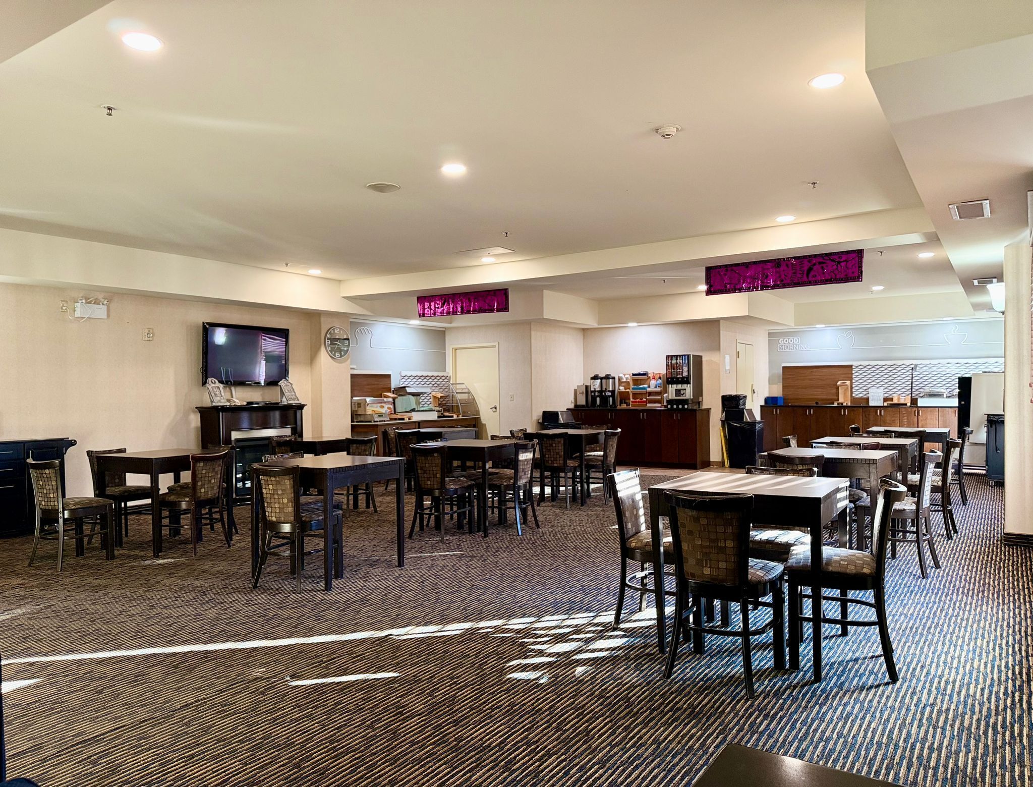 Free daily buffet breakfast