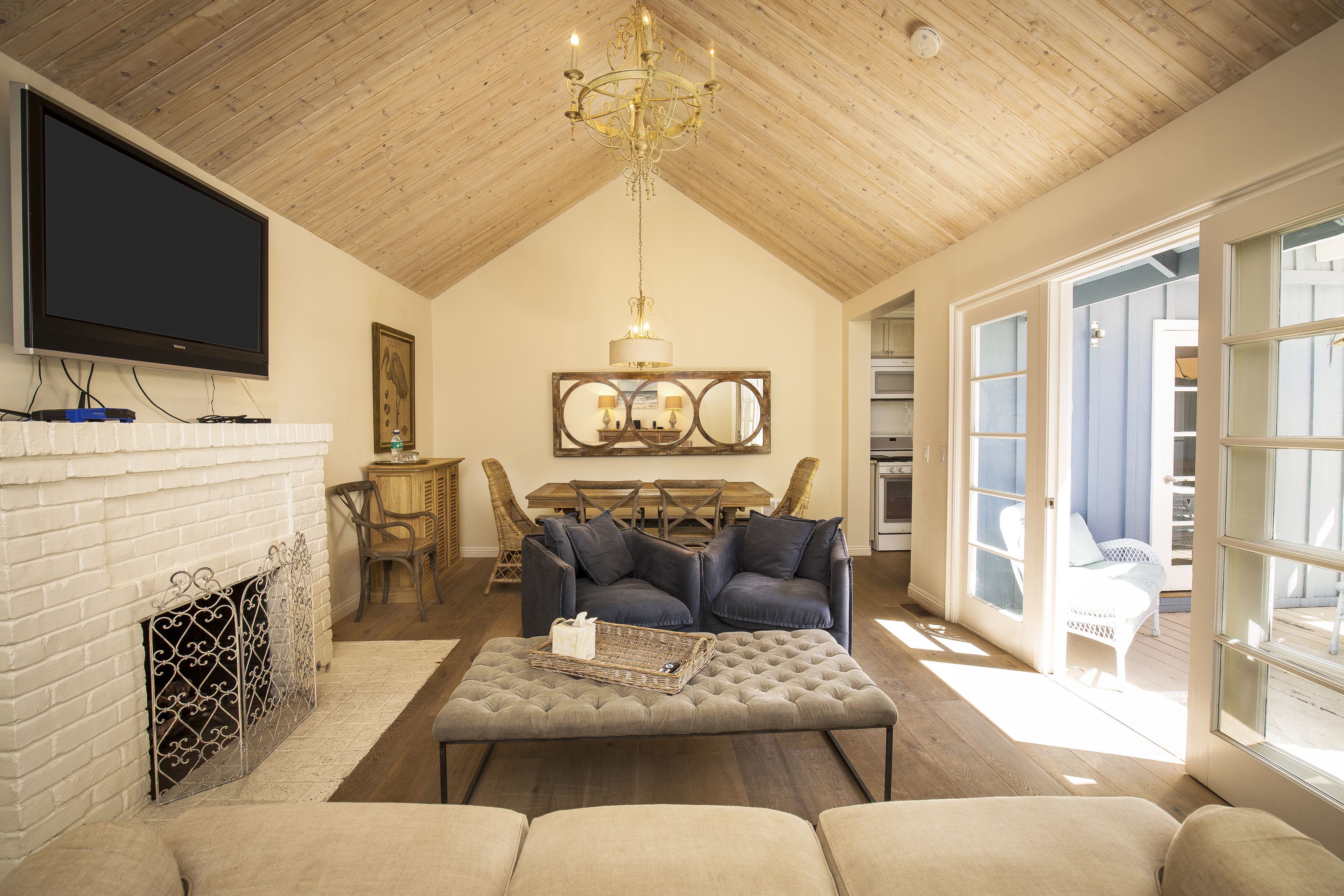 La Casita Cottage | Living room | 40-inch LCD TV with premium channels, TV, iPod dock