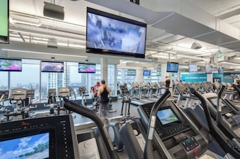 Fitness center at Quality Inn & Suites
