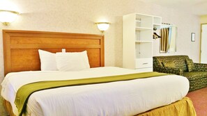 Desk, free WiFi, bed sheets, alarm clocks