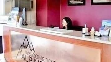 Mostrador para check-in y check-out