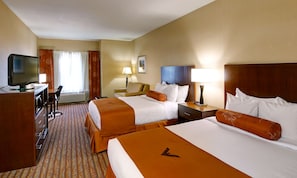 Standard Room, 2 Queen Beds | Premium bedding, desk, blackout drapes, iron/ironing board