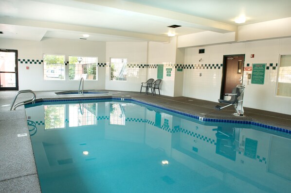 Indoor pool, outdoor pool