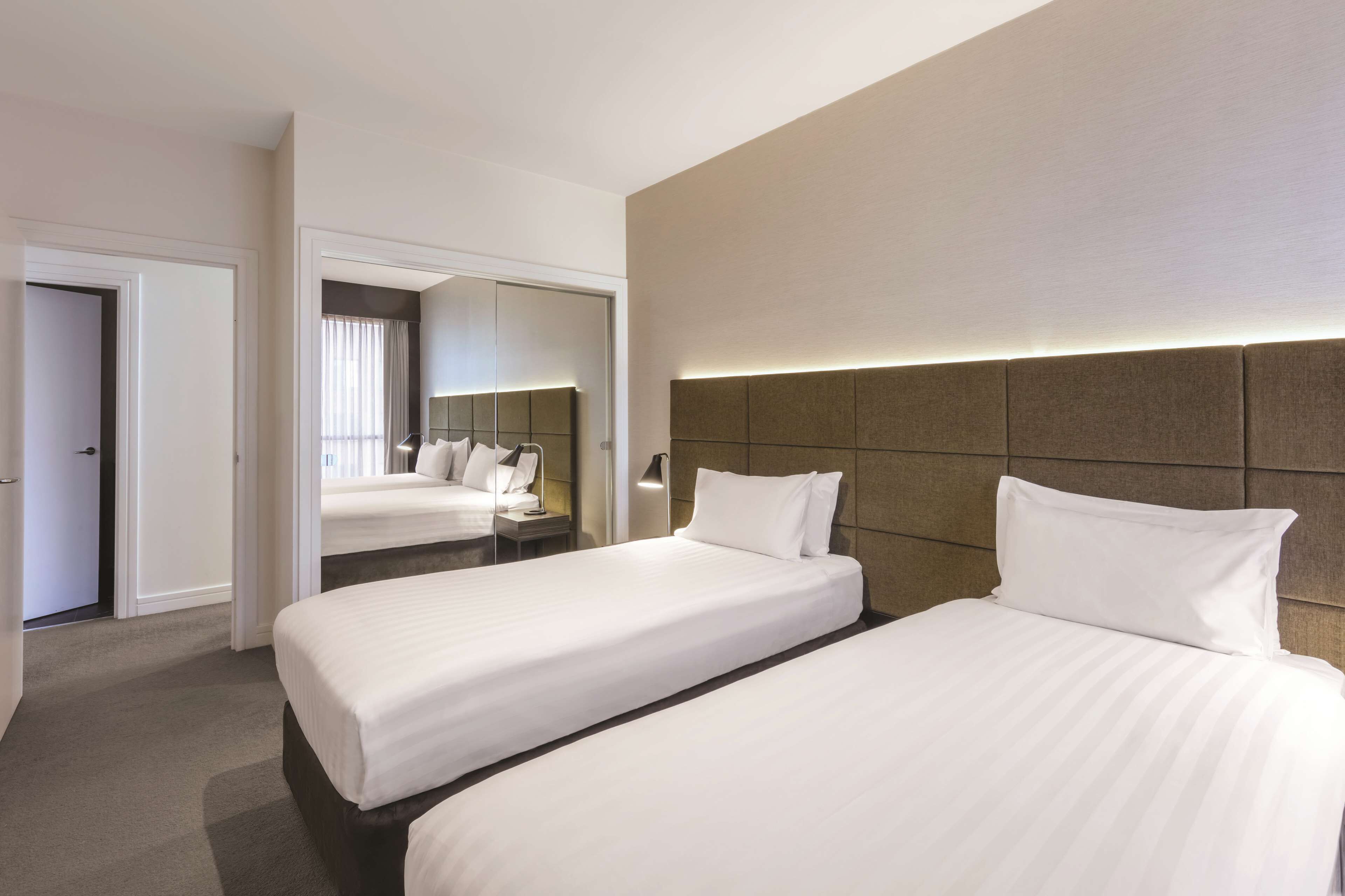 Premium bedding, pillow-top beds, in-room safe, desk