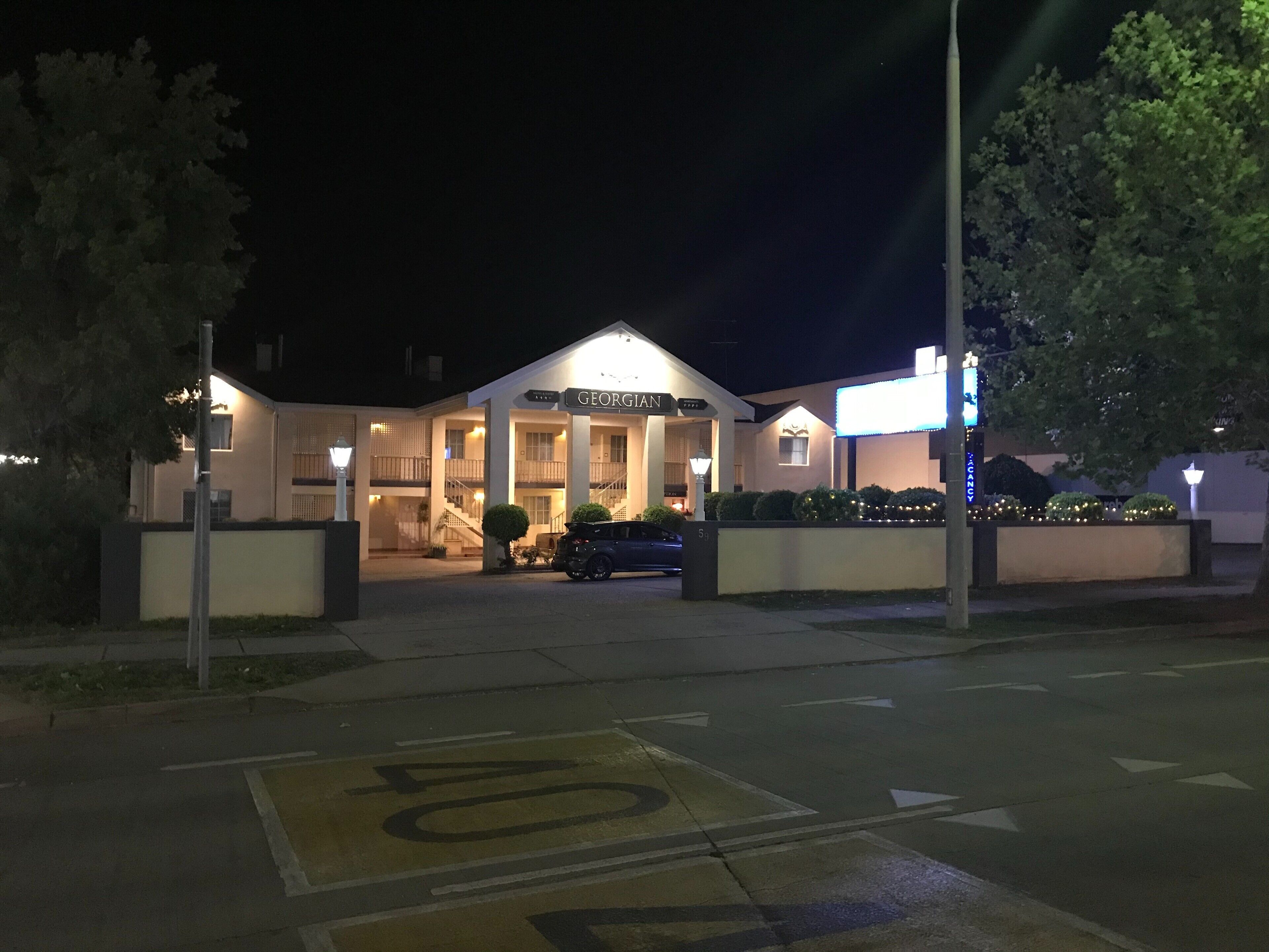 front of property – evening/night