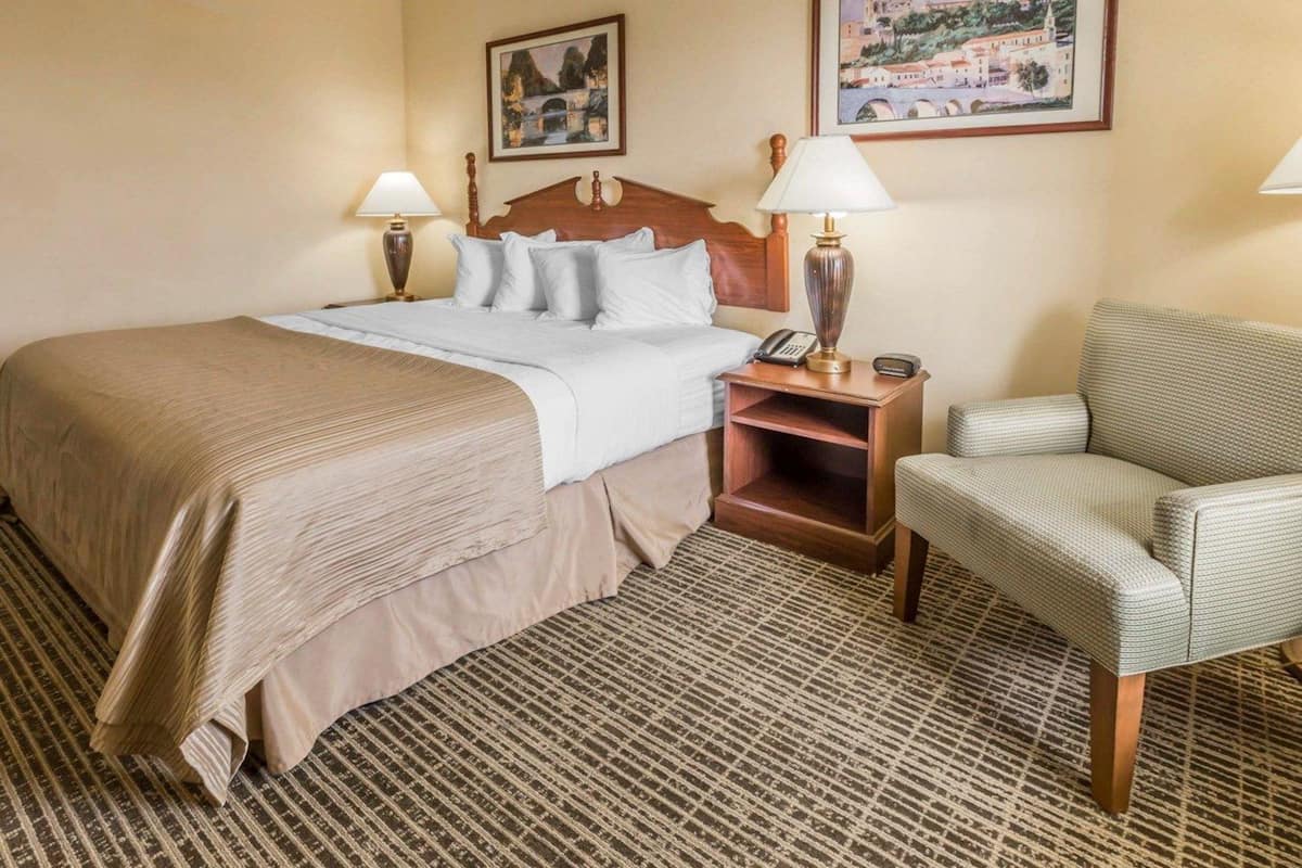 Pillowtop beds, desk, iron/ironing board, WiFi (free)