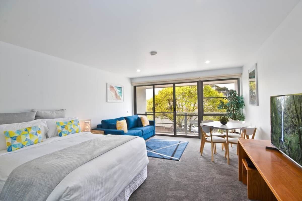 Deluxe Studio Spa Suite | Living room | TV, DVD player