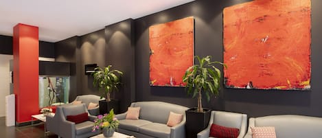 Sala de estar en el lobby